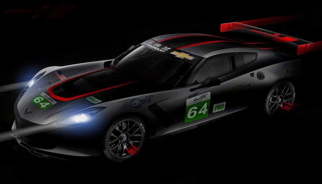 WEC上海にスポット参戦するシボレー・コルベットC7.RのイメージCG
