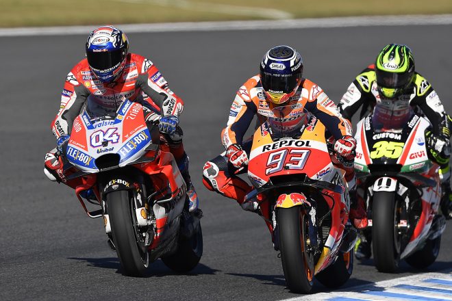 コーナーやタイヤによってライディングスタイルを変えると語るマルク・マルケス