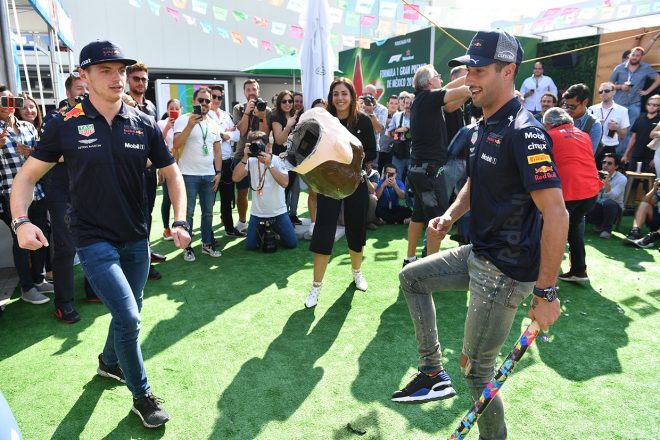 2018年F1第19戦メキシコGP　ダニエル・リカルド、マックス・フェルスタッペン