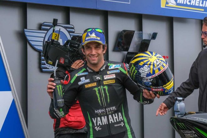 2018オーストラリアGPでスペシャルヘルメットを使用するヨハン・ザルコ