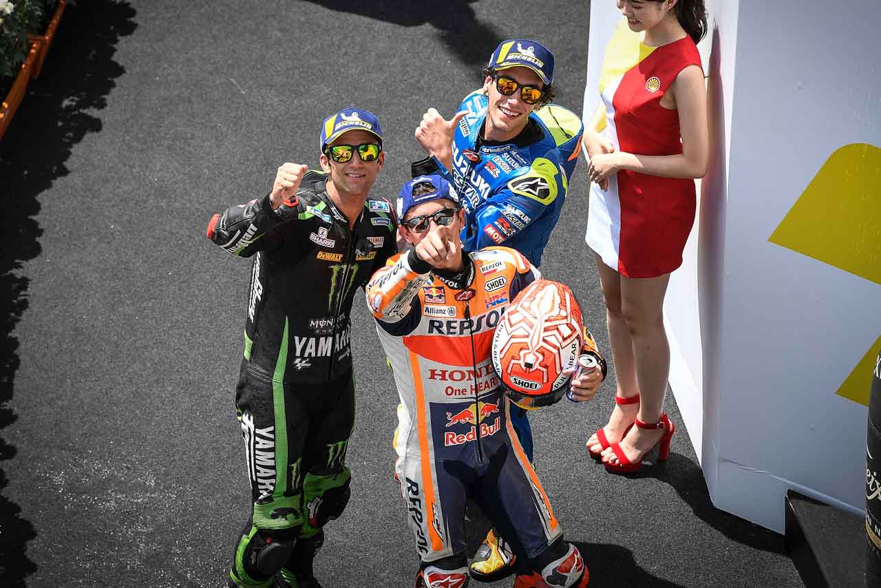 2018MotoGP第18戦マレーシアGP 決勝トップ3