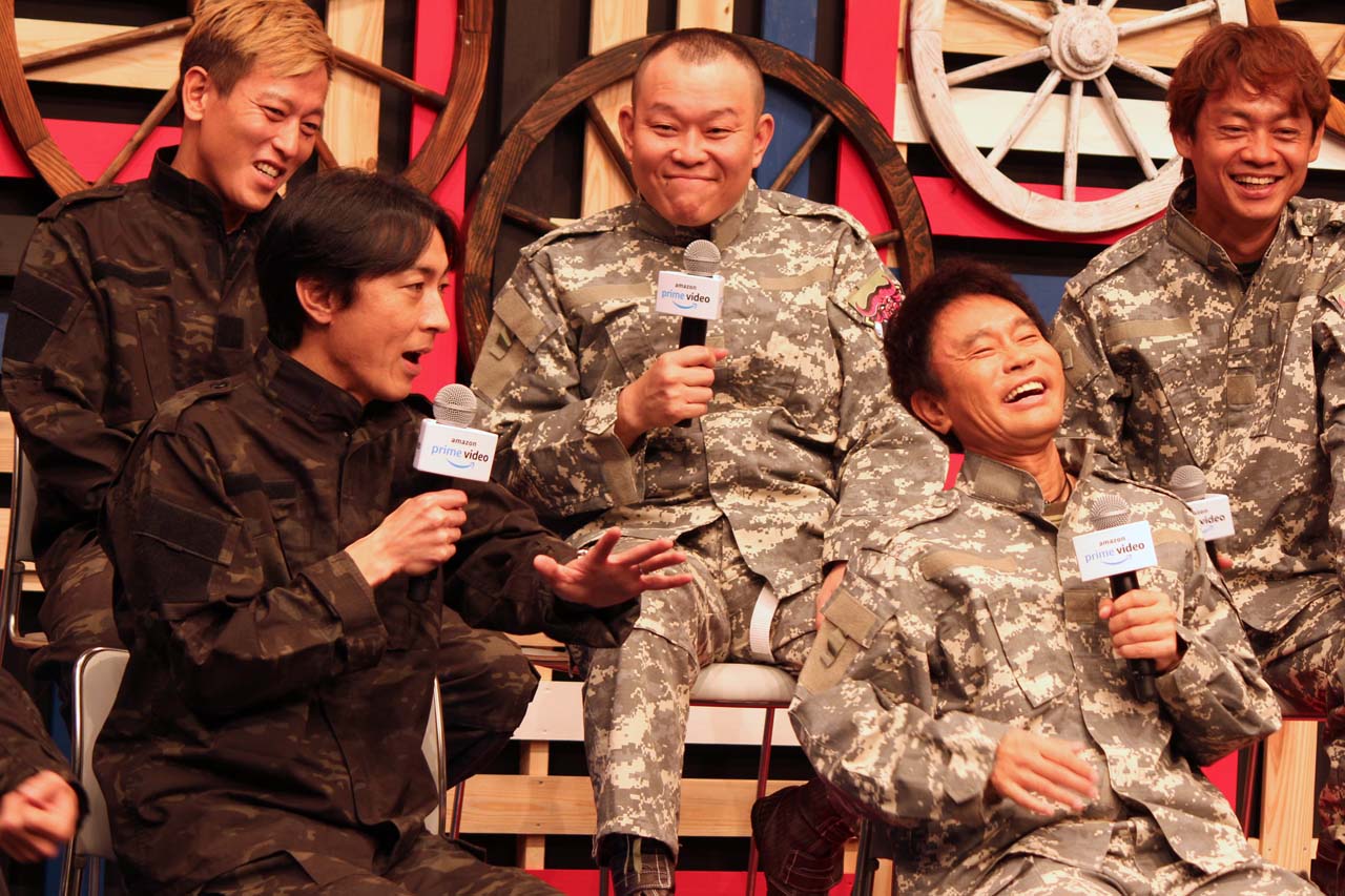 各軍を率いた矢部浩之さんと浜田雅功さん