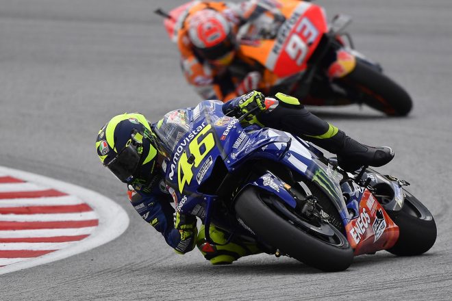 マレーシアGPではトップ走行も転倒を喫したバレンティーノ・ロッシ