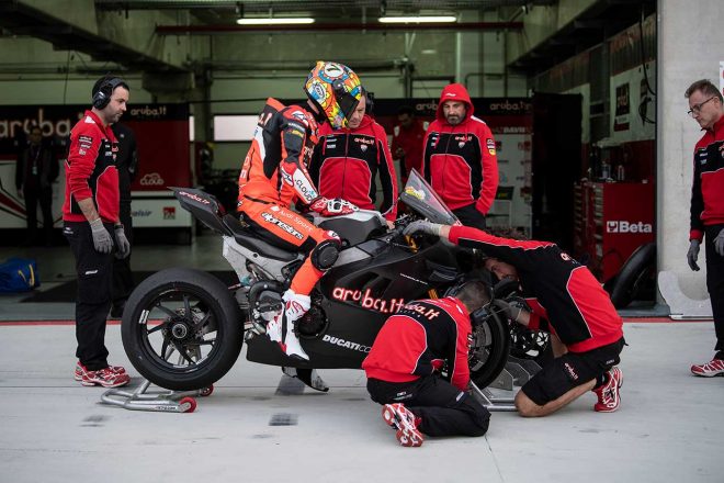 デイビズは初日テストで、61周をラップした