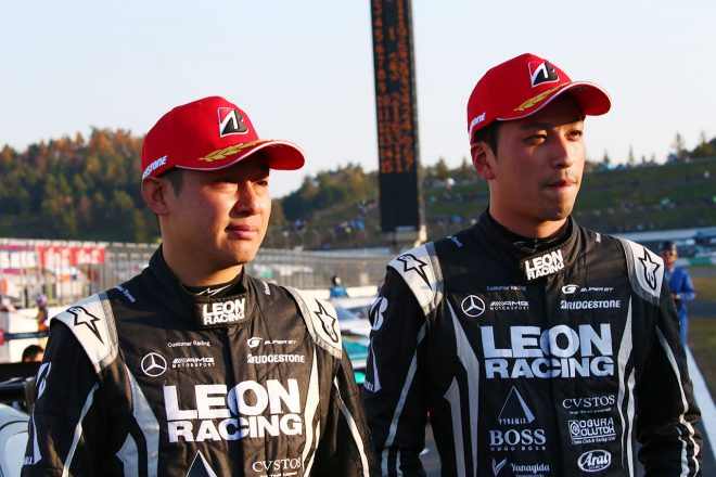 2018年のスーパーGT300クラスチャンピオンを獲得したLEON CVSTOS AMGの黒澤治樹と蒲生尚弥