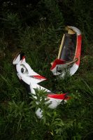 オット・タナクのトヨタ・ヤリスWRCから外れたパーツたち