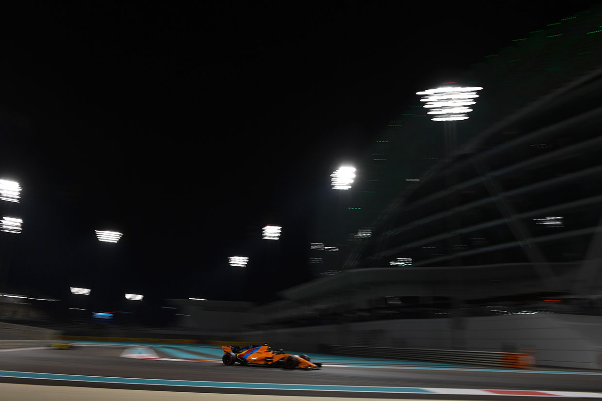 2018年F1第21戦アブダビGP　フェルナンド・アロンソ