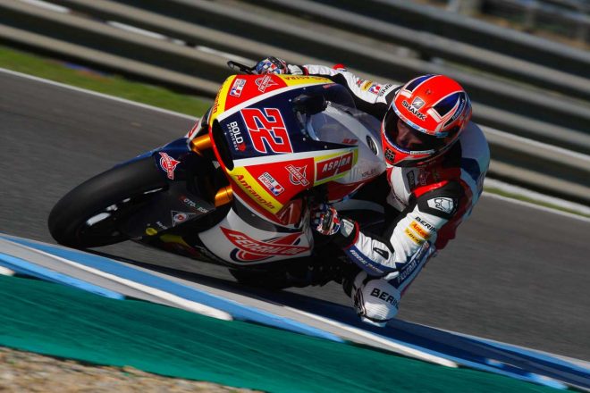 最多の48周を走ったサム・ロウズ（FEDERAL OIL GRESINI Moto2）