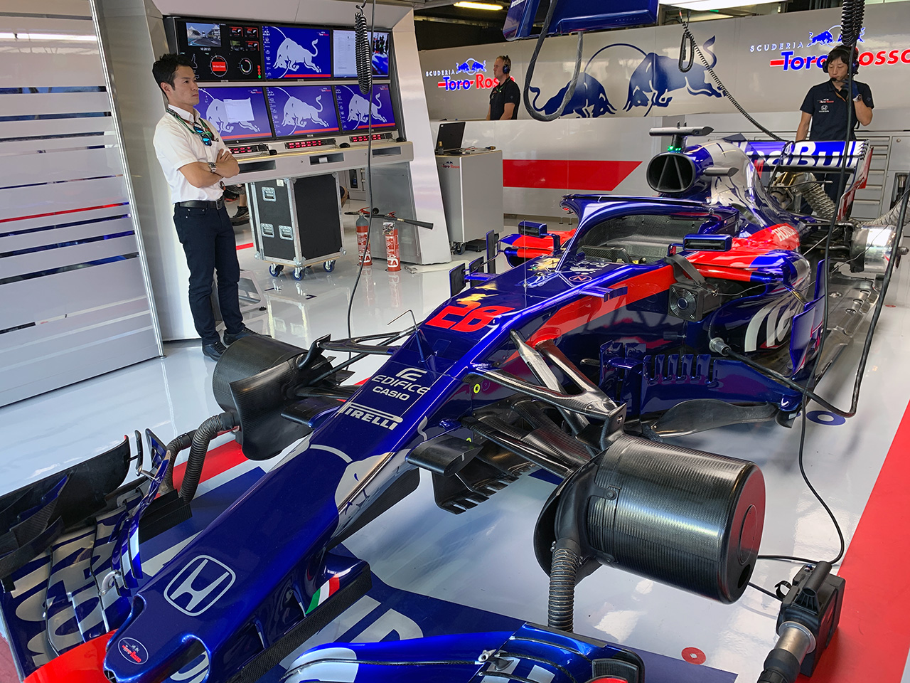 2018年F1第21戦アブダビGPの現地を訪れた山本尚貴