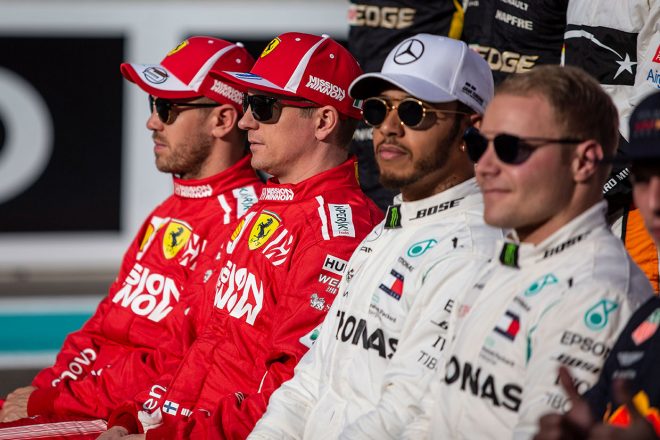 2018年F1第21戦アブダビGP　ドライバー集合写真