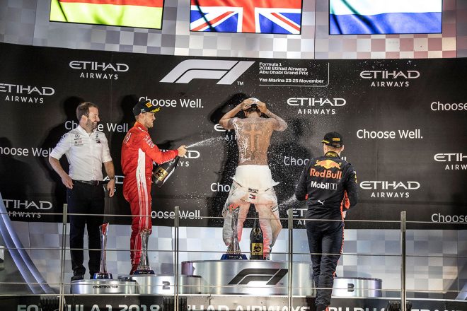 2018年F1第21戦アブダビGP　ルイス・ハミルトン