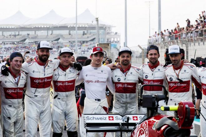 2018年F1第21戦アブダビGP　シャルル・ルクレール