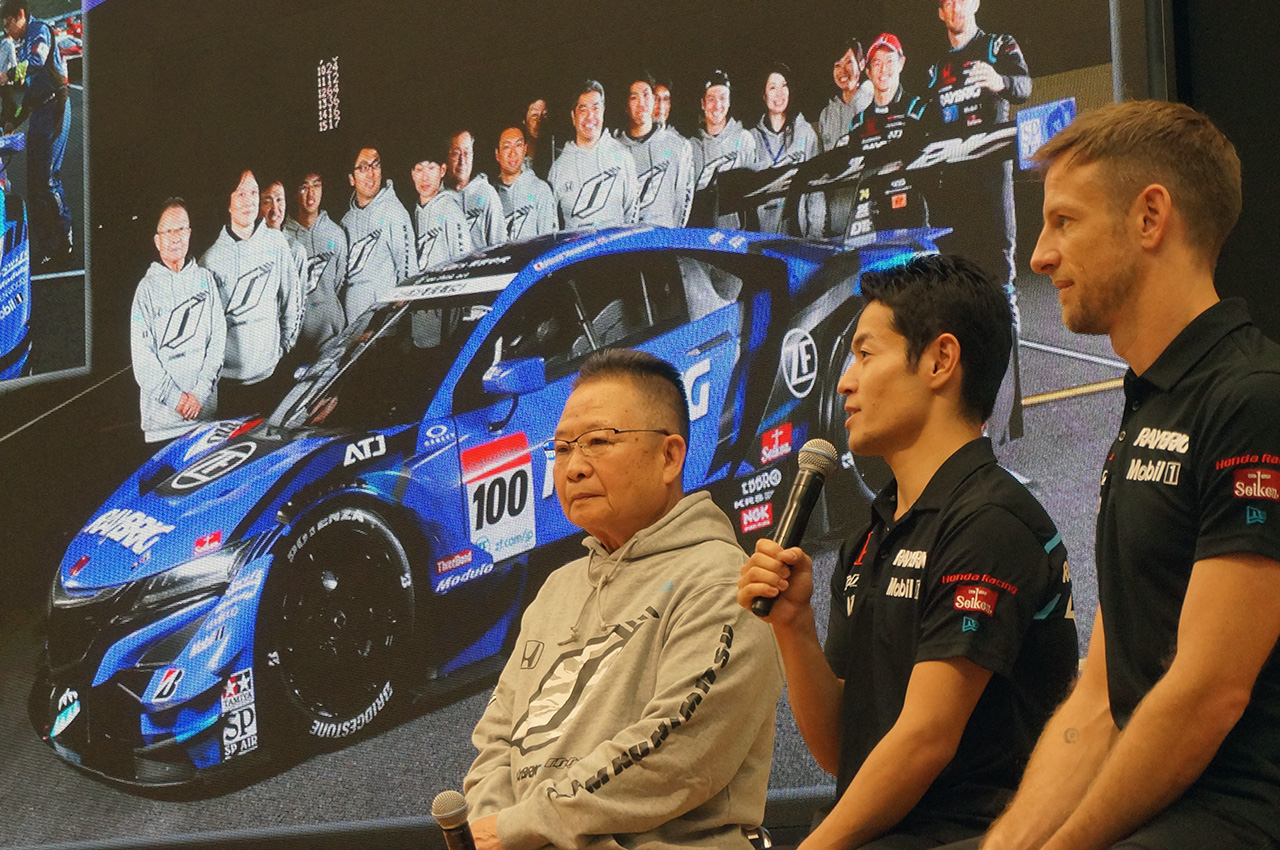 2018 SUPER GT 応援感謝 ファンミーティングに参加した山本尚貴とジェンソン･バトン