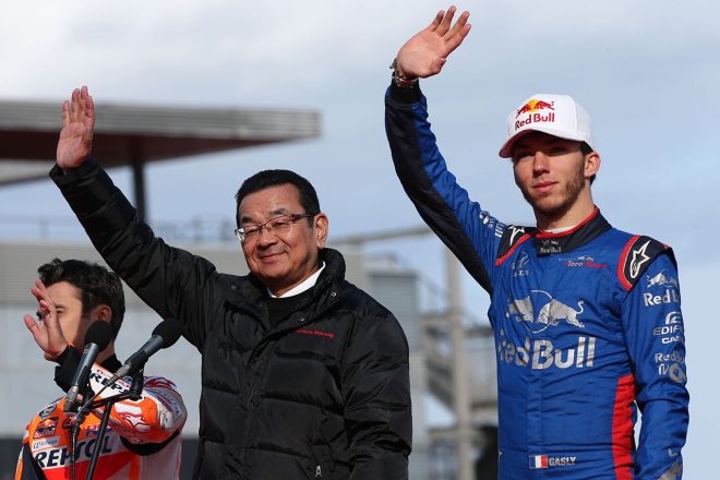 ホンダ・レーシング・サンクスデー2018にはホンダの八郷隆弘社長、ピエール・ガスリーも参加