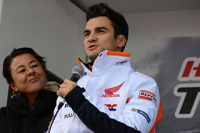 「オハヨウ」と日本のファンに挨拶したペドロサ。「日本のファンの愛を感じていたよ」と、これまで日本に訪れたときの思い出を振り返った