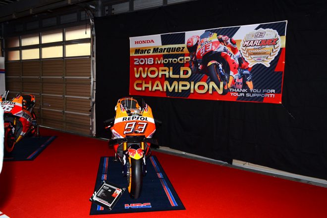 今季のMotoGPチャンピオン、マルク・マルケスのホンダRC213V