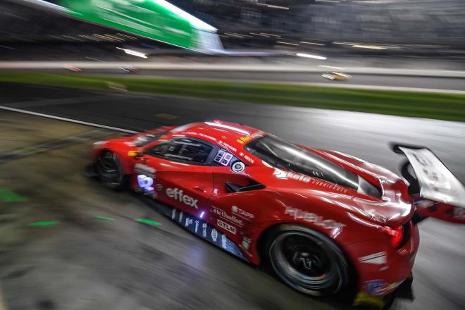 2018年のデイトナ24時間に参戦したリシ・コンペティツィオーネの62号車フェラーリ