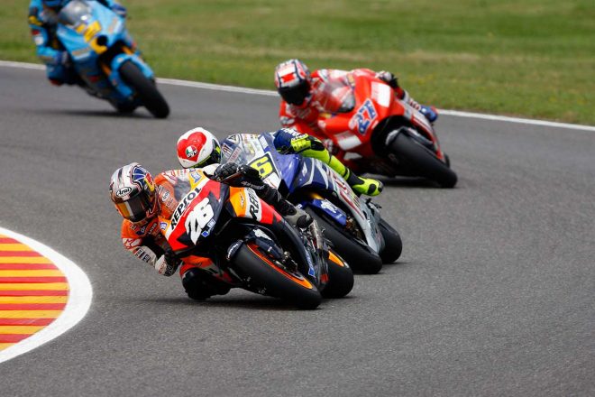 2007年シーズンをランキング2位で終えたペドロサ。チャンピオンはドゥカティのストーナーだった