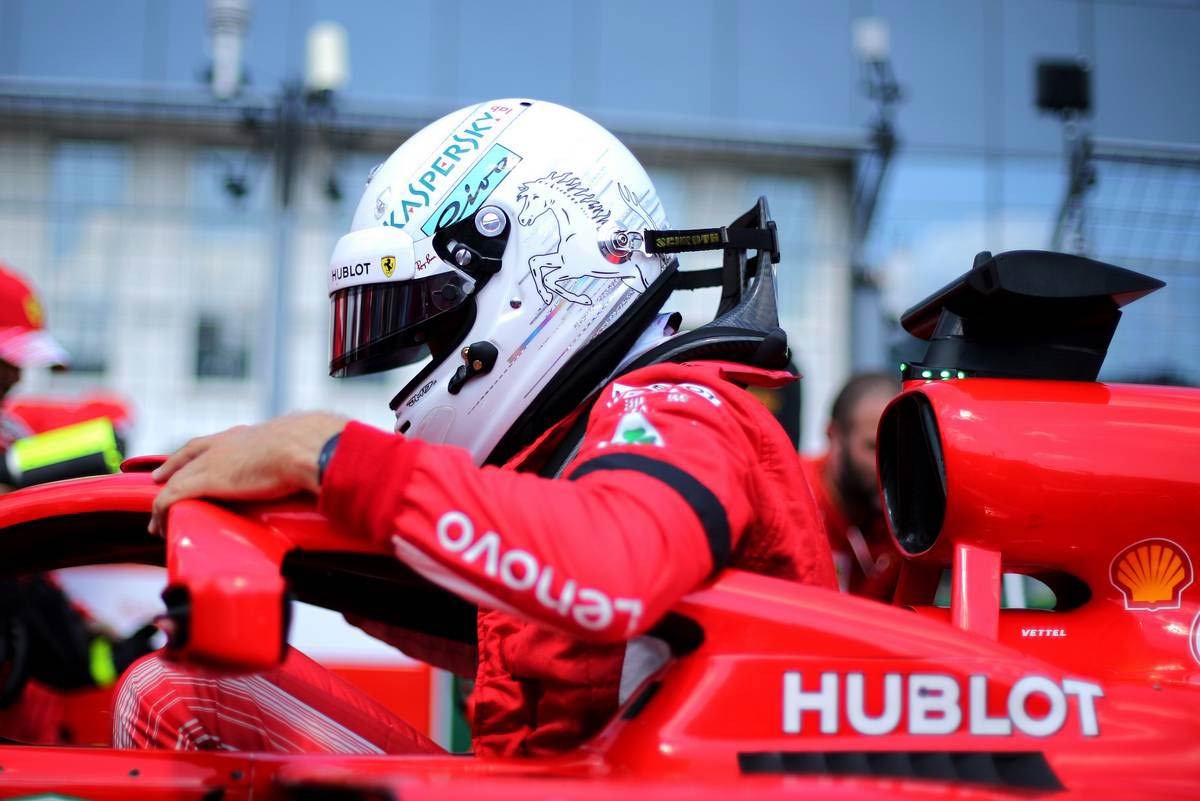 2018年シーズンはランキング2位に終わったセバスチャン・ベッテル（フェラーリ）