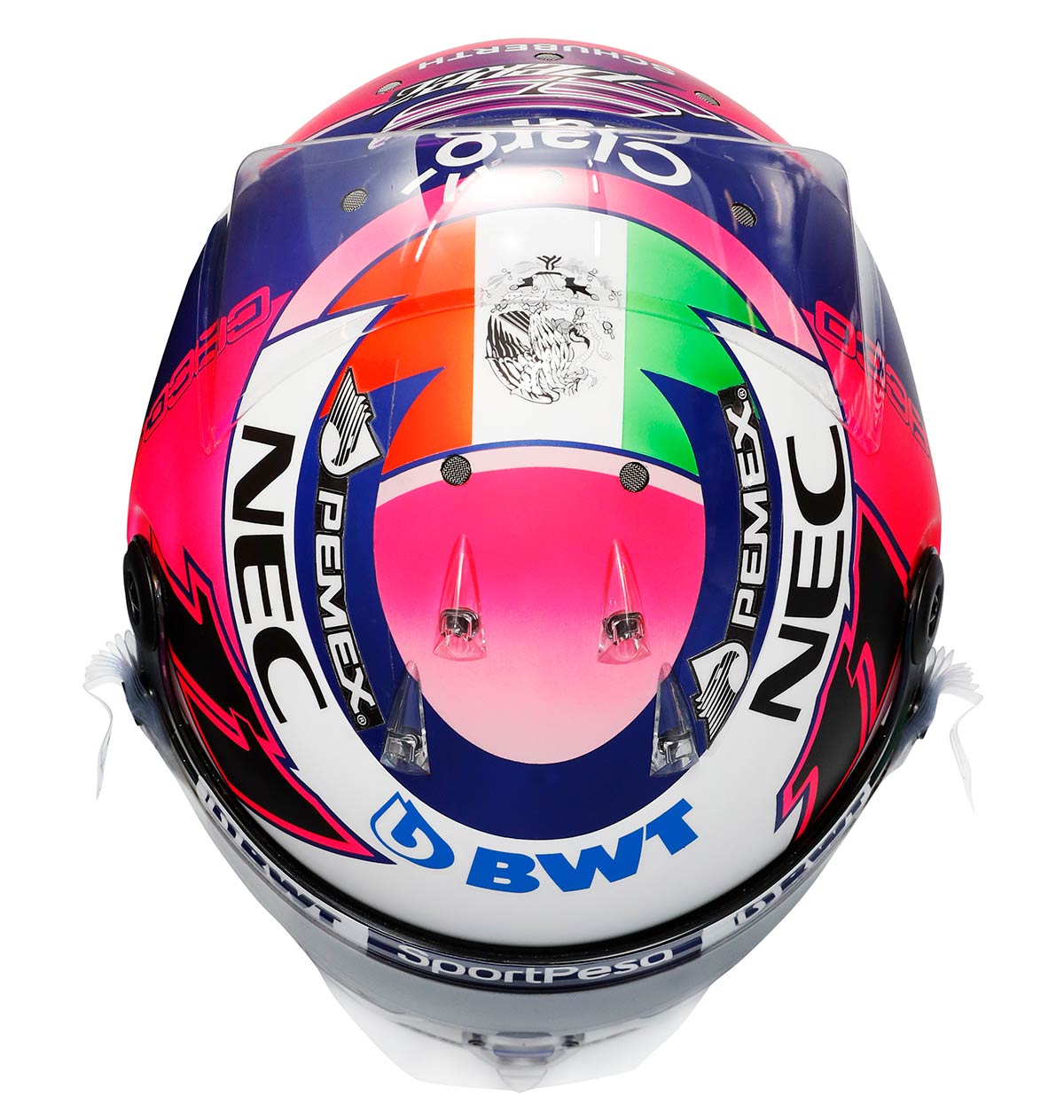 JFC F1 ヘルメット セルジオ・ペレス 2015 1/12 シューベルト 1/2スケール ヘルメット セルジオ ペレス オラクル