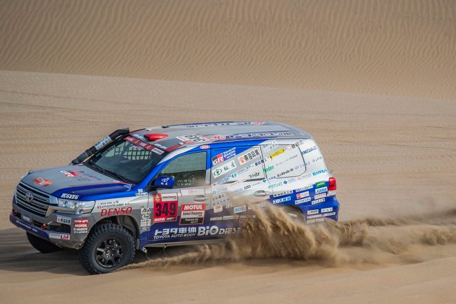 チームランドクルーザー・トヨタオートボデーの三浦昂／ローラン･リシトロイシター組349号車
