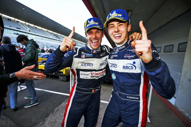 2018年のELMS終盤2戦で連勝を飾ったフィリペ・アルバカーキ（左）フィル・ハンソン（右）