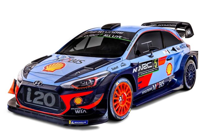 2018年仕様のヒュンダイi20クーペWRC