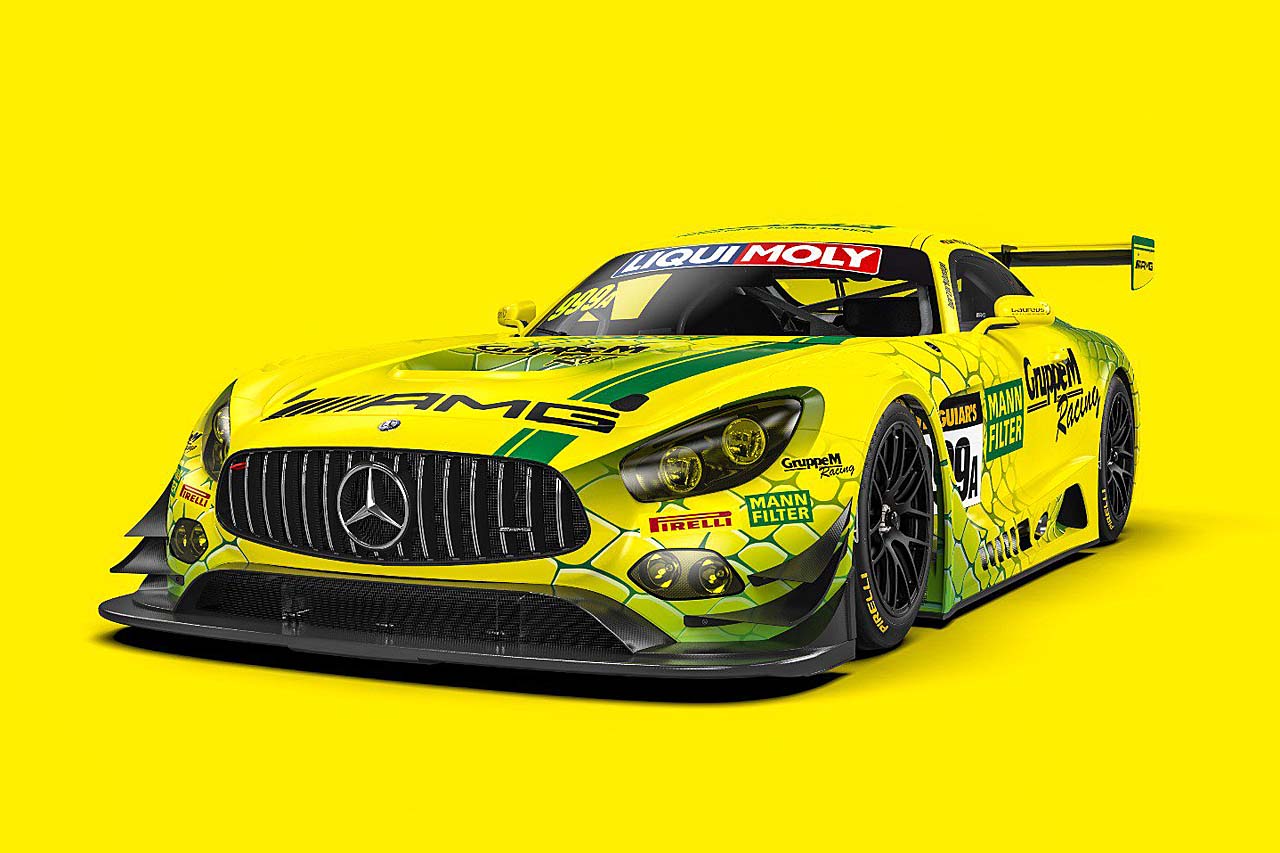 メルセデスAMG・チーム・マンフィルター。グループMレーシングの999号車メルセデスAMG GT3