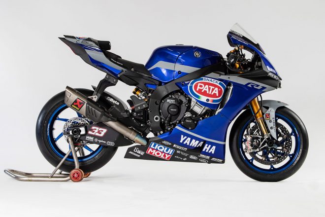ヤマハYZF-R1 SBK仕様（GRTヤマハ・ワールドSBKカラー 右サイド）