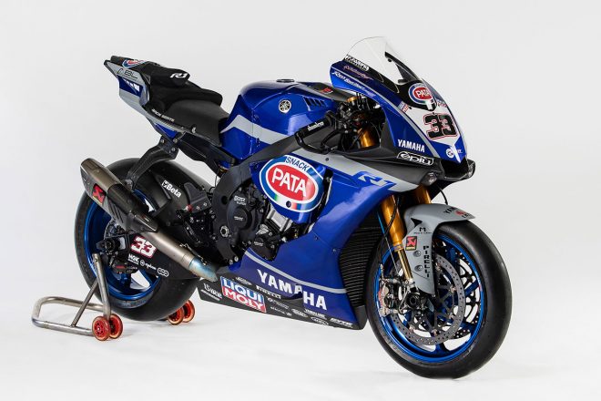 ヤマハYZF-R1 SBK仕様（GRTヤマハ・ワールドSBKカラー）