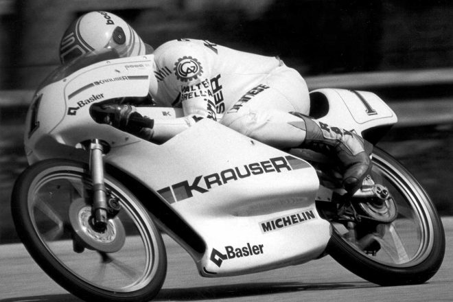 1980年代、50ccクラスと80ccクラスでチャンピオンを獲得したステファン・ドルフリンガー