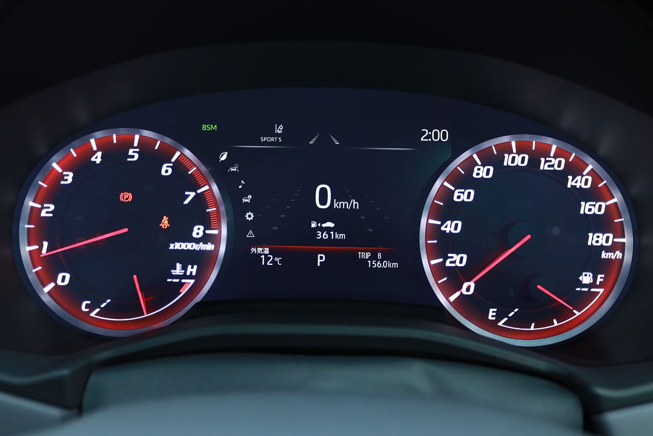 ドライブモードを Sport S Sport S に設定するとメーターリングが赤に変わる いつかはクラウン の思い新たに スポーツ志向の新型は欧州車に負けない走り 市販車試乗レポートの画像 写真 17 Autosport Web