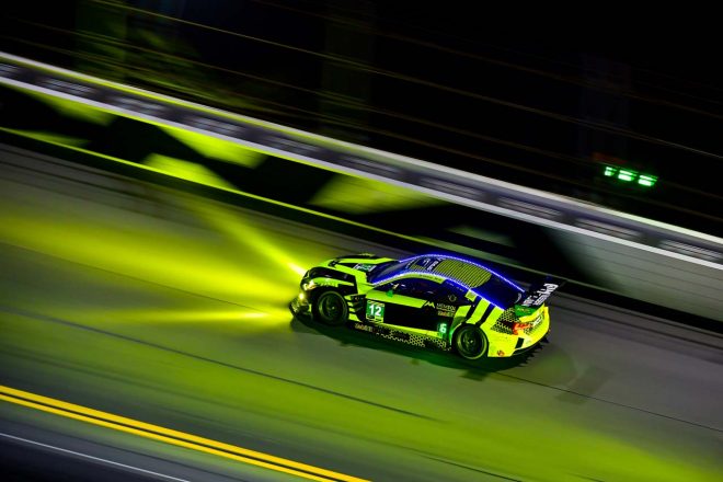 2019デイトナ24時間でGTDクラスの3位表彰台を獲得したエイム・バッサー・サリバンの12号車レクサスRC F GT3