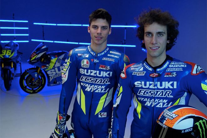 チーム・スズキ・エクスターのアレックス・リンスとジョアン・ミル