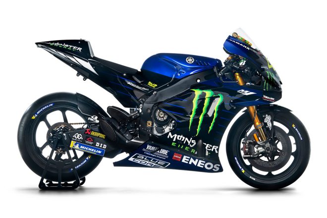 2019年型ヤマハYZR-M1 右サイド（バレンティーノ・ロッシ機）