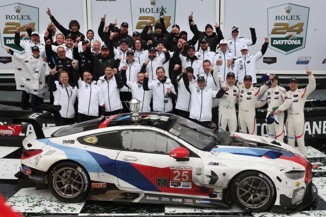 2019ロレックス・デイトナ24時間でGTLMクラス優勝を飾ったBMWチームRLLの25号車BMW M8 GTE