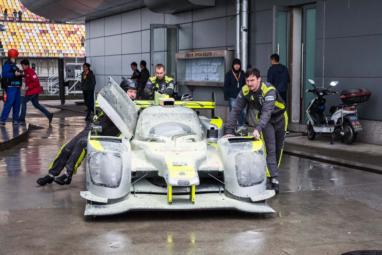 2018／19年WEC第5戦上海でエンジントラブルに見舞われたバイコレス・レーシング・チームの4号車ENSO CLM P1／01・ニスモ