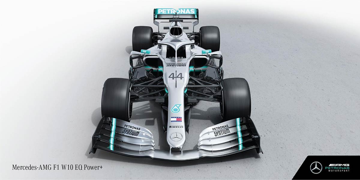 メルセデスF1、ニューマシン『W10 EQ Power+』を正式発表。記録に並ぶタイトル6連覇狙う