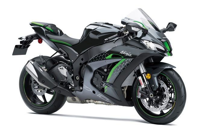 カワサキ ニンジャZX-10R SE（メタリックカーボングレー×メタリックフラットプラチナグレー）