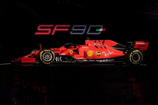 フェラーリの2019年型マシン『SF90』発表会