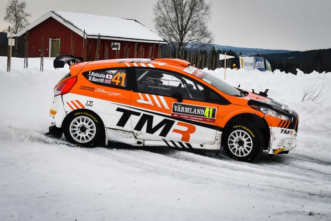 WRC2を戦う勝田貴元（フォード・フィエスタR5）