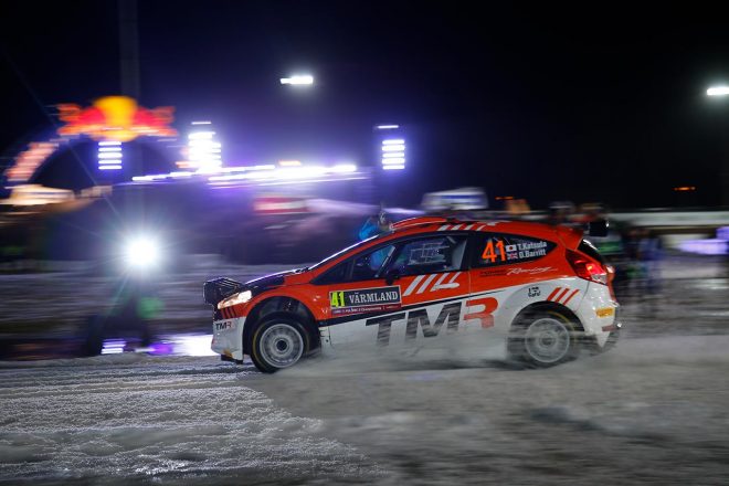 WRC2を戦う勝田貴元（フォード・フィエスタR5）