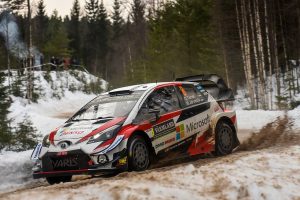 総合首位に浮上したオット・タナク(トヨタ・ヤリスWRC)