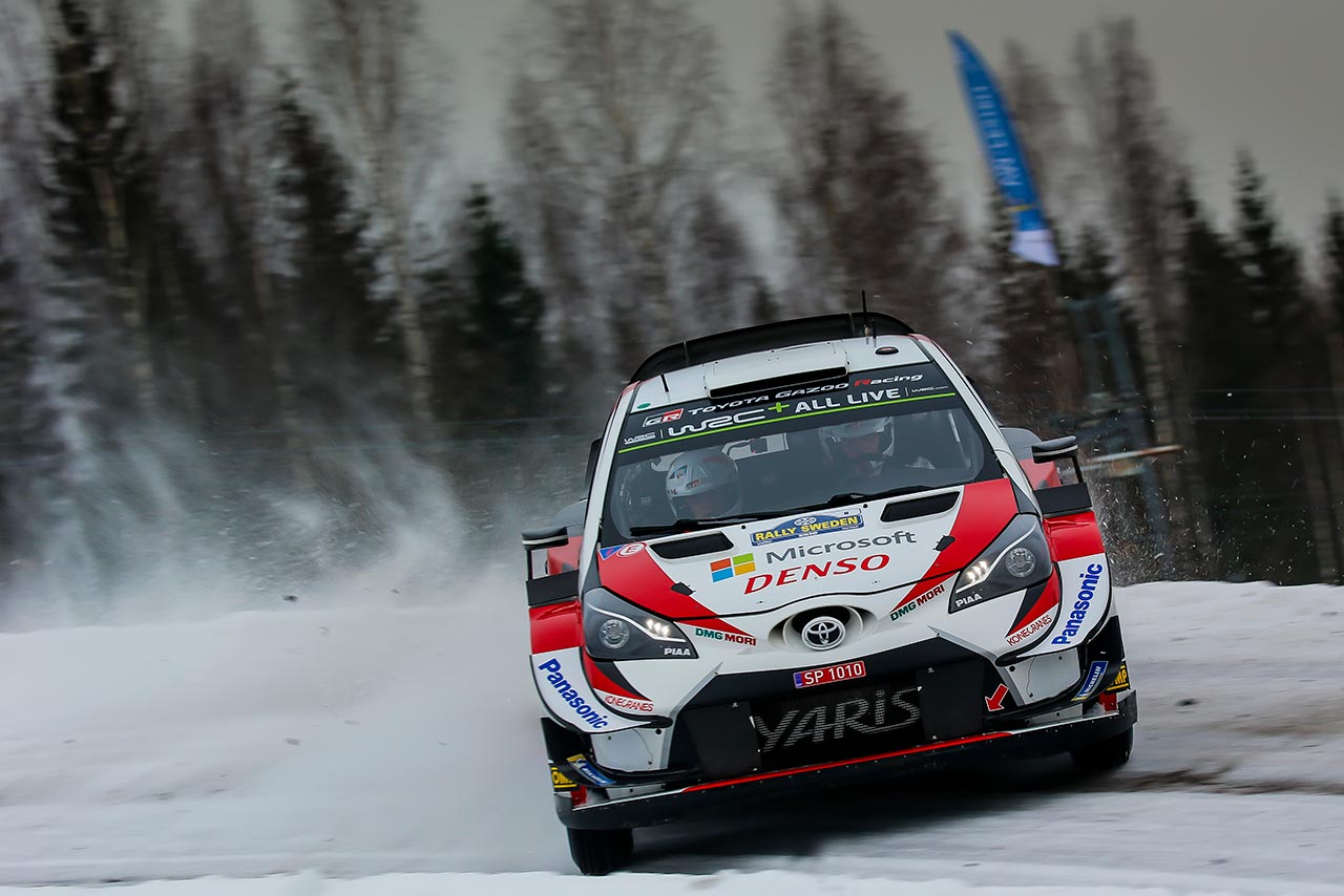 総合首位に浮上したオット・タナク（トヨタ・ヤリスWRC）