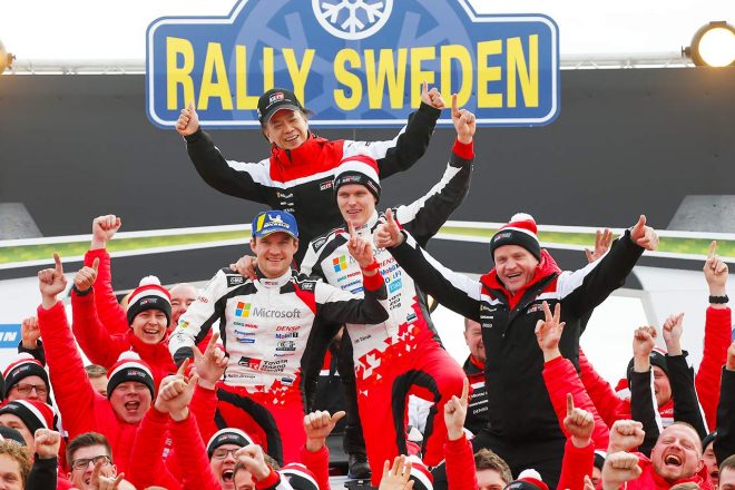 トヨタは2019年のWRC第2戦スウェーデンで勝利してシーズン初優勝を手にした