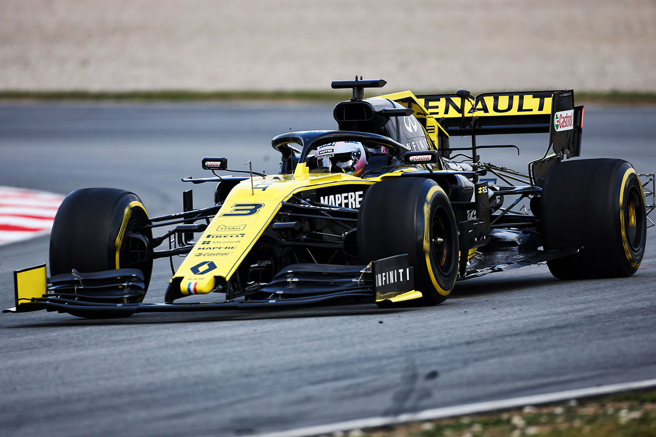 2019年F1バルセロナテスト1回目　ダニエル・リカルド　ルノーRS19