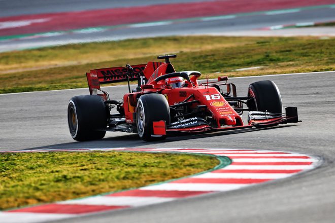 2019年F1バルセロナテスト1回目　シャルル・ルクレール　フェラーリSF90
