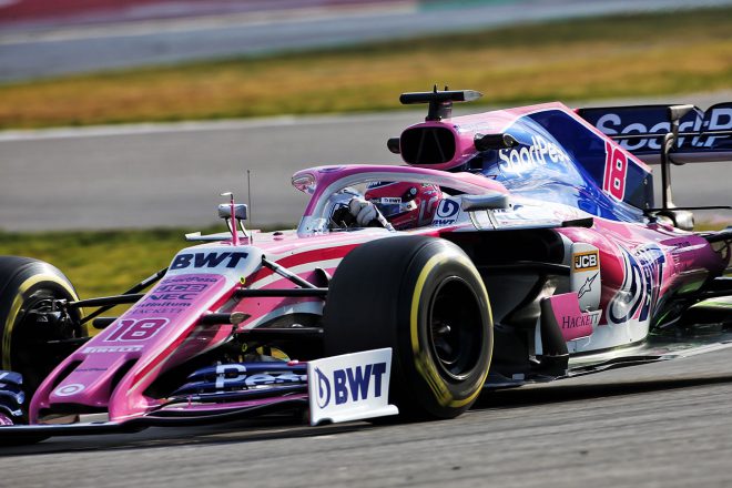 2019年F1バルセロナテスト1回目　ランス・ストロール　レーシング・ポイントRP19