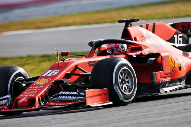 2019年F1バルセロナテスト1回目　シャルル・ルクレール　フェラーリSF90