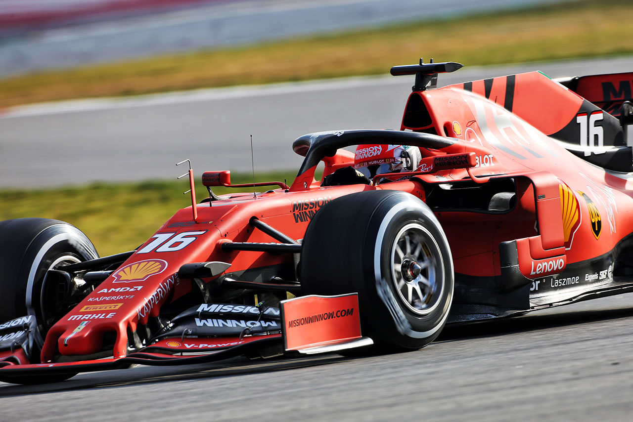 2019年F1バルセロナテスト1回目　シャルル・ルクレール　フェラーリSF90